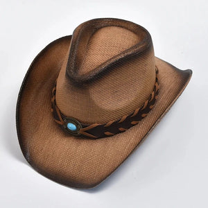Strå westernhatt