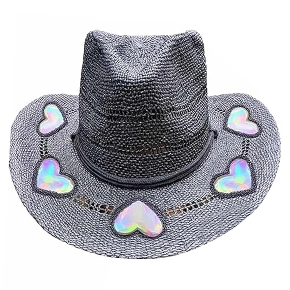 Suncatcher cowgirlhatt i halm