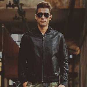 Svart bomber jacka