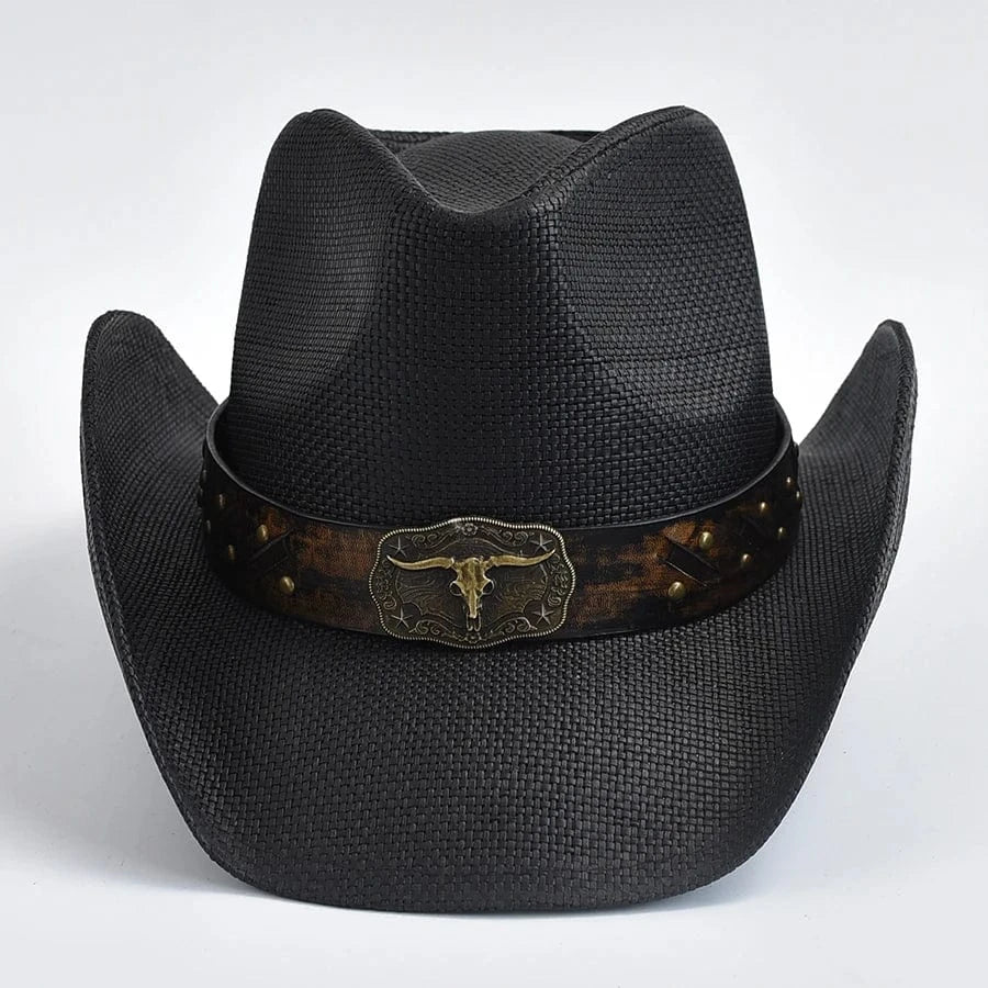 Svart cowboyhatt