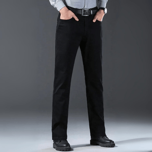Svarta jeans herr straight
