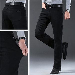 Svarta jeans herr straight