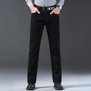 Svarta jeans herr straight