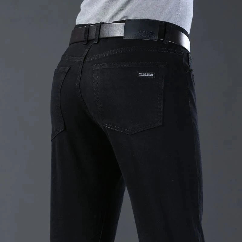 Svarta jeans herr straight