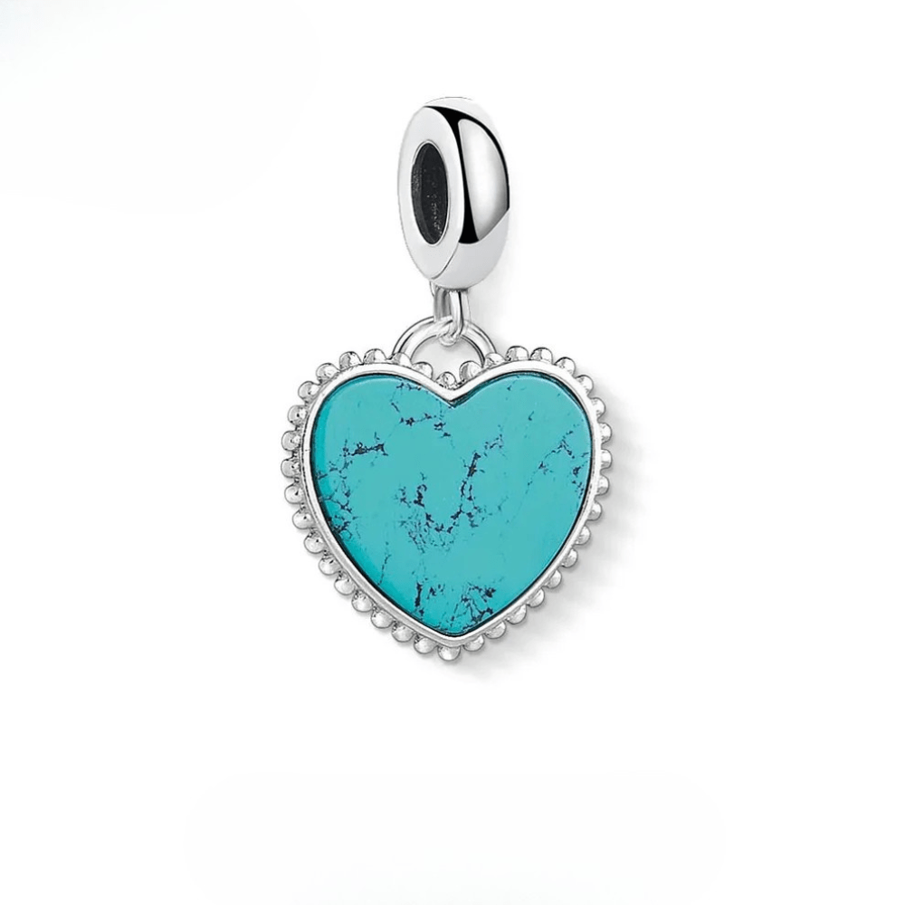 Turkos hjärta berlock