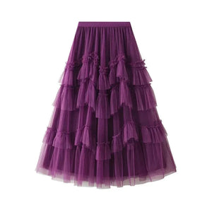 Tutu kjol dam Lila / One Size