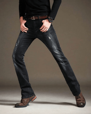 Utsvängda jeans för herr