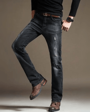 Utsvängda jeans för herr