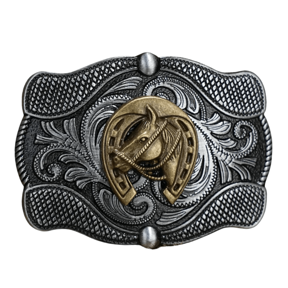 Western Bältesspännen Antik Guld Silver Samling