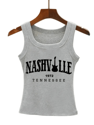 Western damtopp Nashville Tennessee Grå / XL