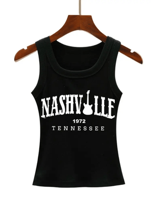 Western damtopp Nashville Tennessee Svart / XL