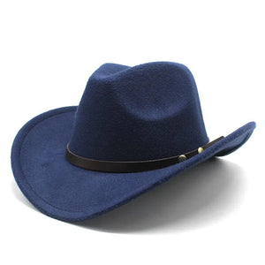 Westernhatt filt Marinblå / 56-58cm