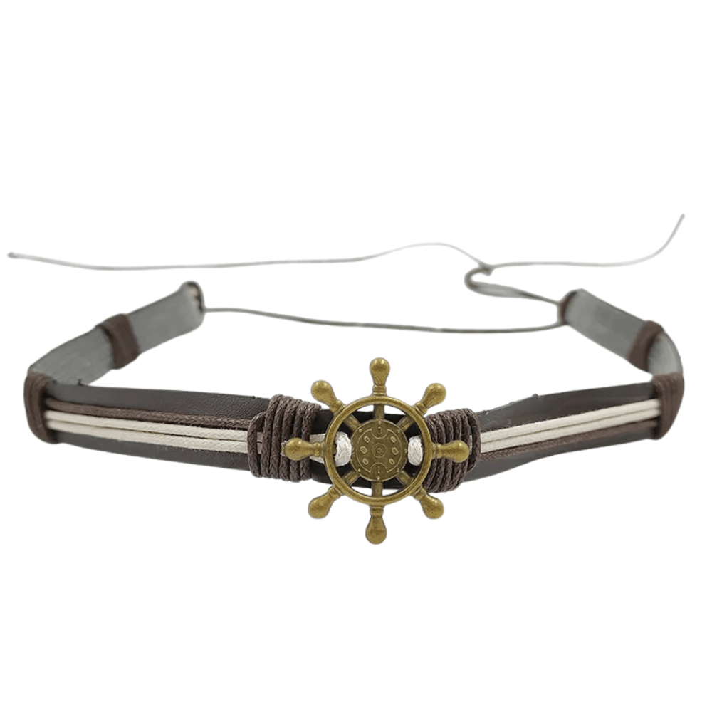 Westernhattband med nautisk ratt