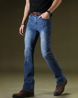Utsvängda jeans för herr