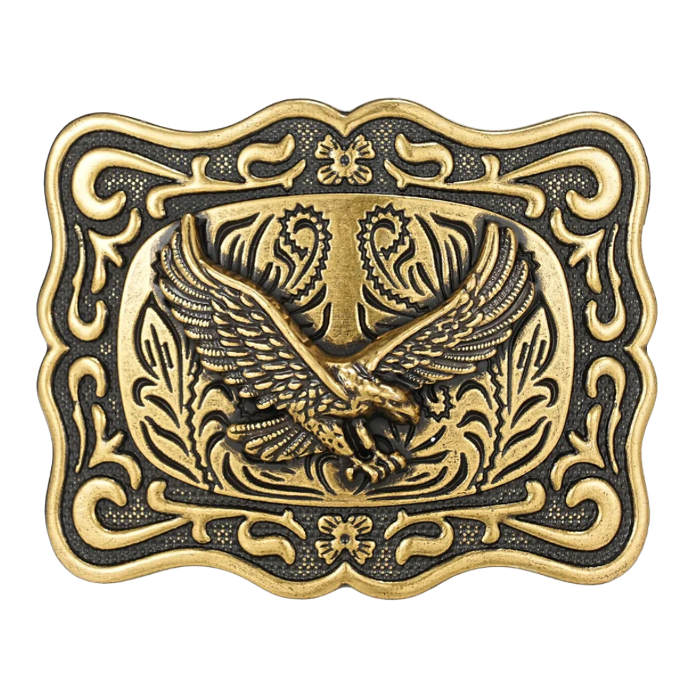 Bältespänne i antik stil med symbolmotiv