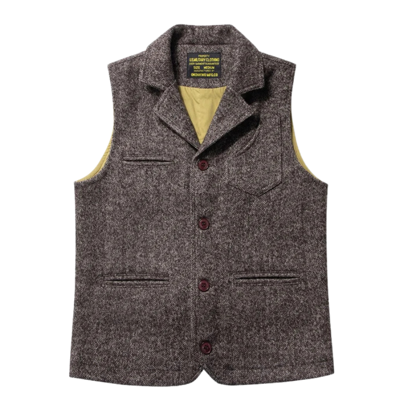 Tweed väst herr