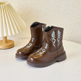 Barn cowboyboots med elegant västerndesign