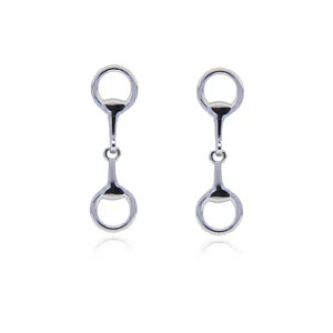 2025 Delicate 925 Sterling Silver Equestrian Stirrup Shape Stud Earring Bling 5A Cubic Zirconia CZ Horse Horseshoe Jewelry