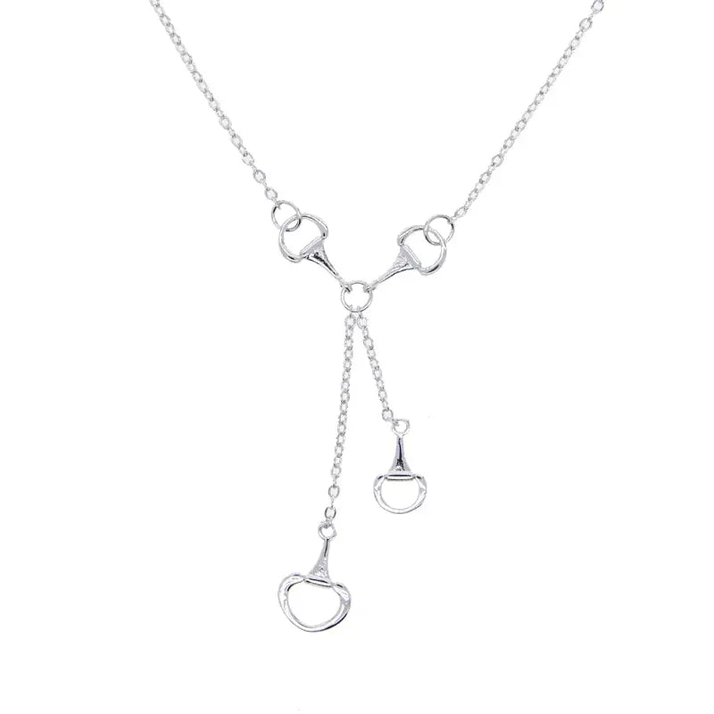2025 High Quality Sexy Double Horse Hoof Pendants Horseshoe Necklaces For Women Lady Fashion Jewelry Christmas Gifts