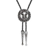 Bolo tie med 3D-hjorthuvud i metall
