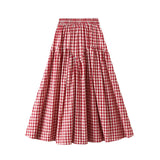 Gingham kjol
