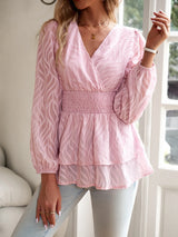Smockad blus