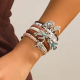 Boho Armband med Western Berlocker