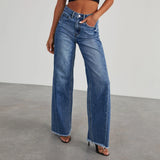Cropped jeans dam