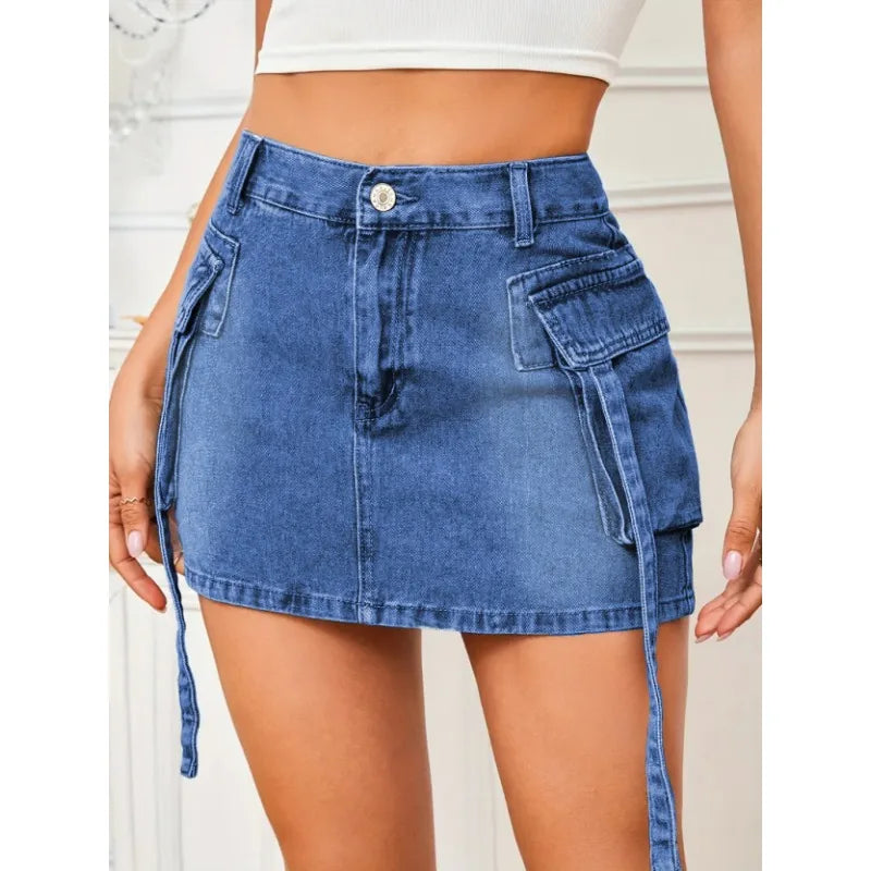 Minikjol jeans