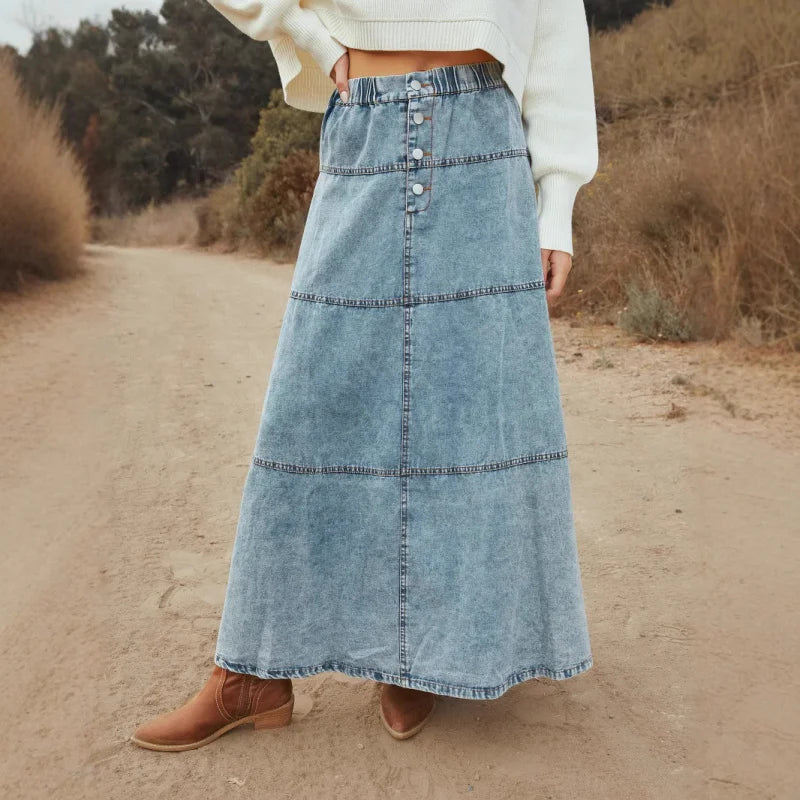 Lång kjol jeans
