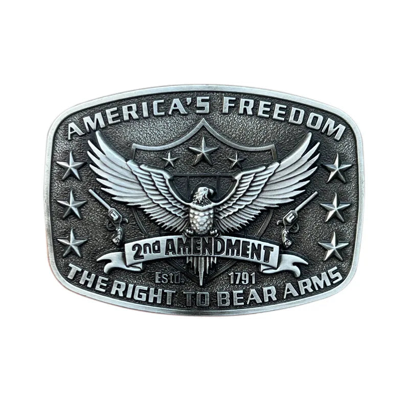 Freedom Bältesspänne 2nd Amendment Vapen