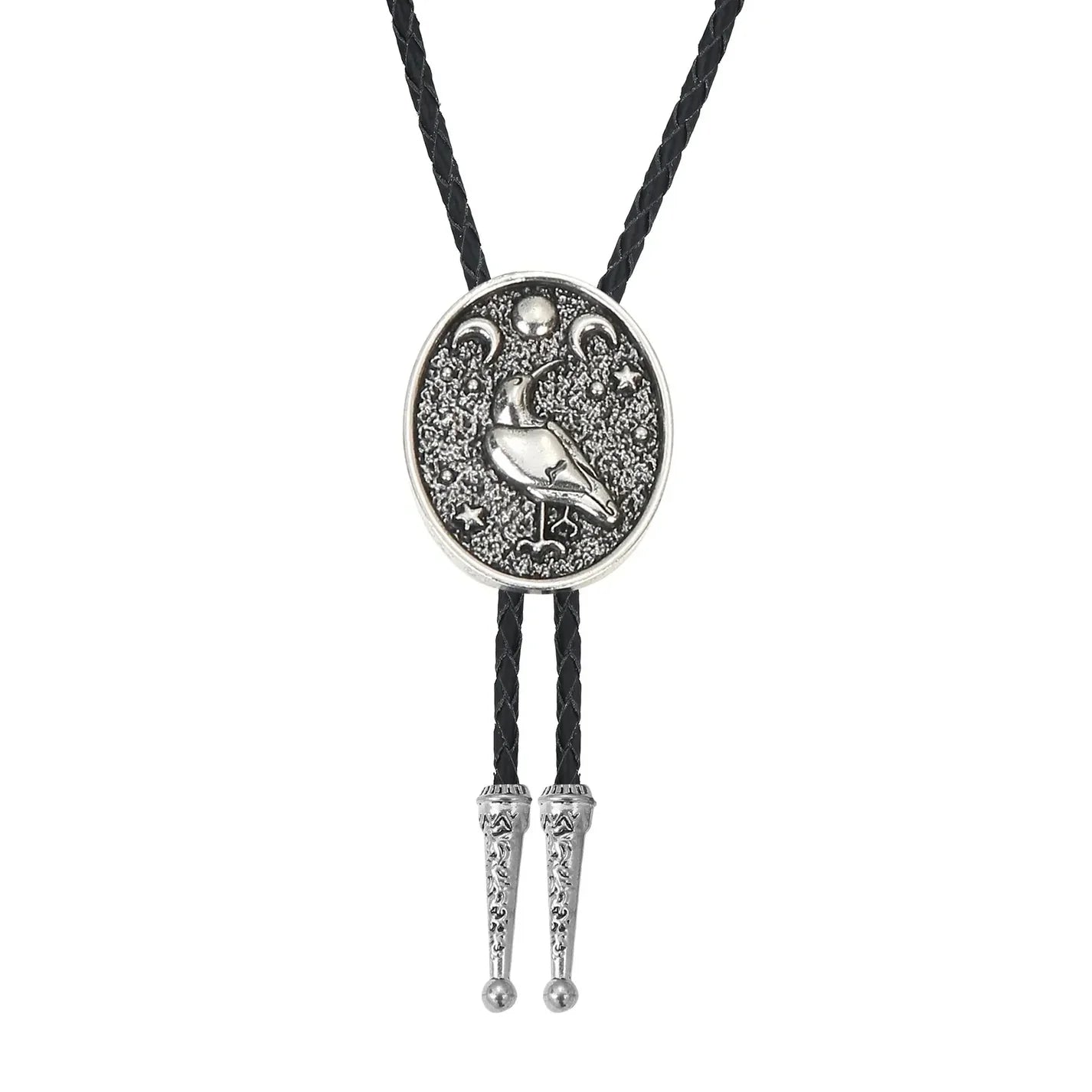 Bolo tie med djurmönster och månmotiv