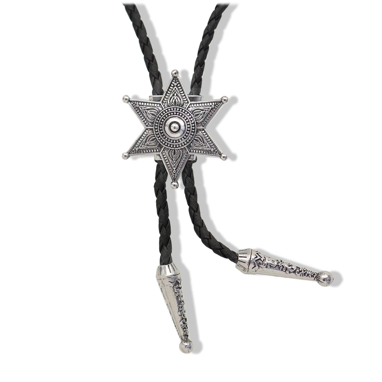 Bolo tie i silver med stjärnhänge
