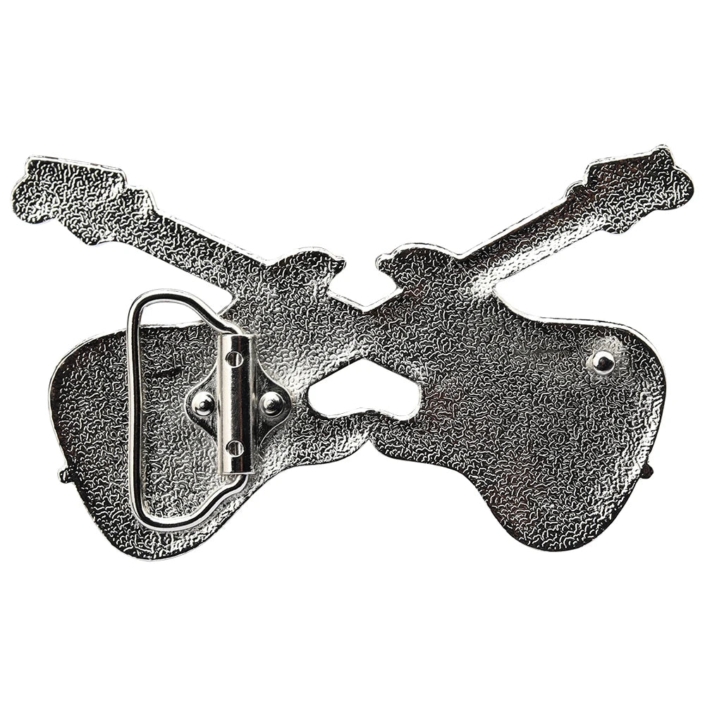 Bältesspänne Elektrische Gitarren Design mit schwarzem Emaille