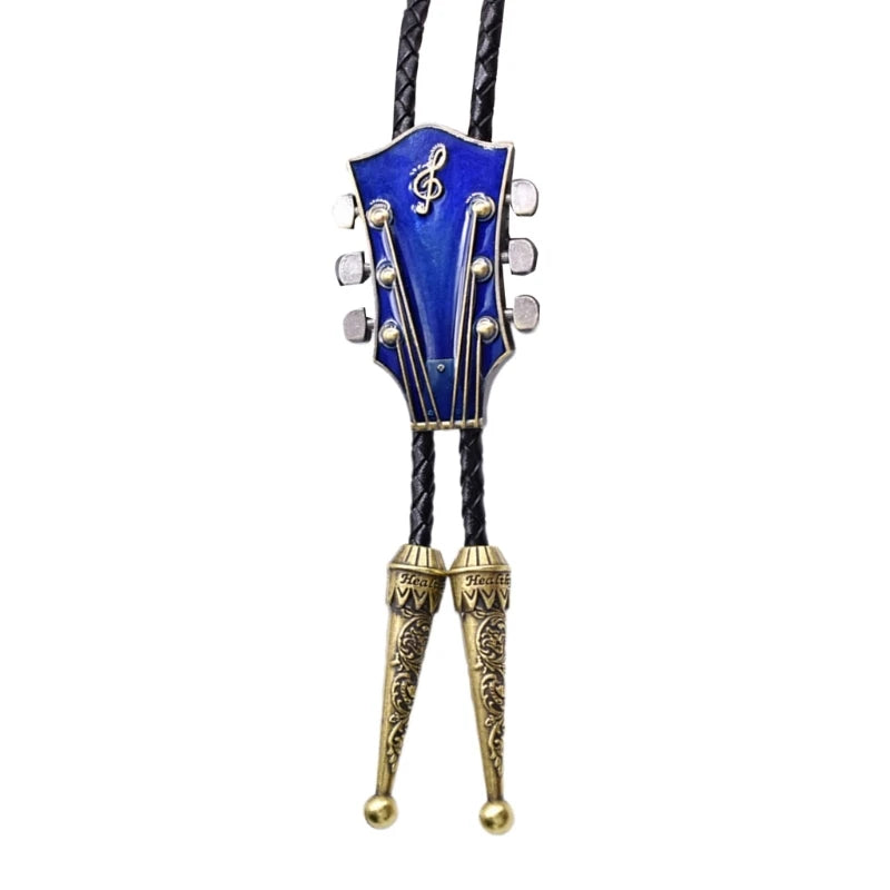 Bolo tie med gitarrhänge i emalj