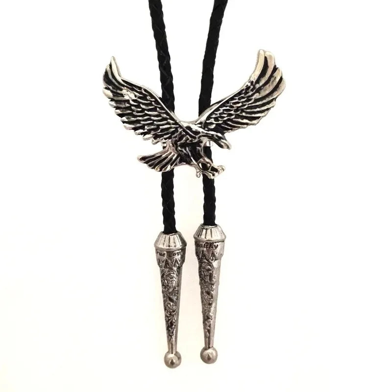 Bolo tie med örn i zinklegering