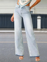 Ljusblå jeans dam