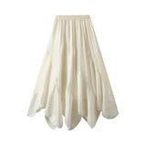 Midikjol med asymmetrisk drapering