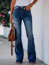 Högmidjade flare jeans