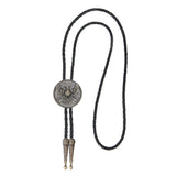 Bolo tie i läder med flygande örn och stjärndesign