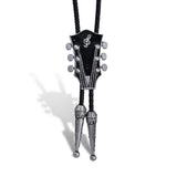 Bolo tie med gitarrhänge i emalj