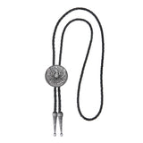 Bolo tie i läder med flygande örn och stjärndesign