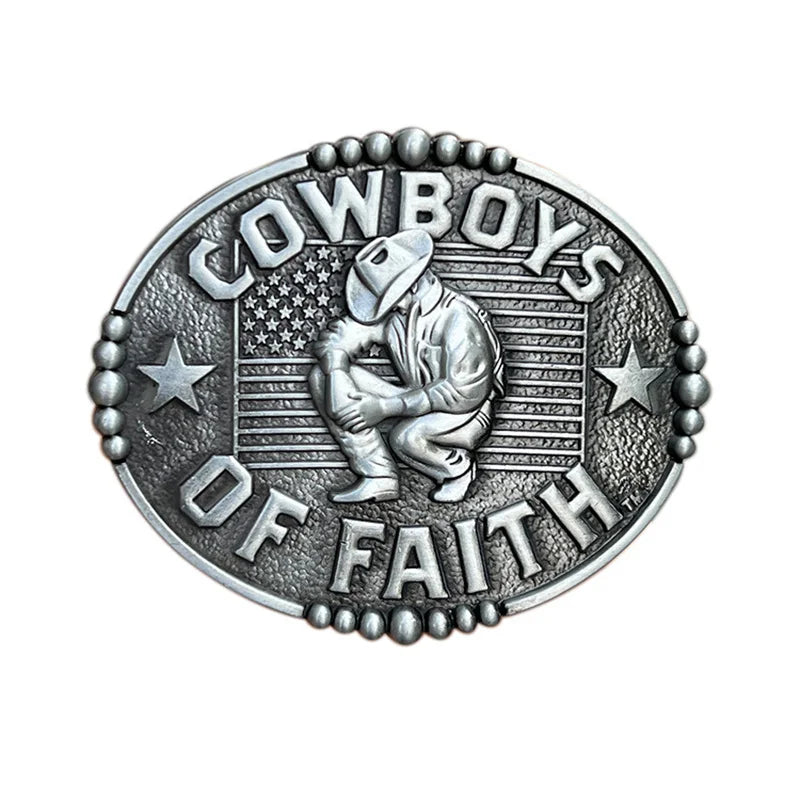 Bältespänne cowboy tro kristen usa