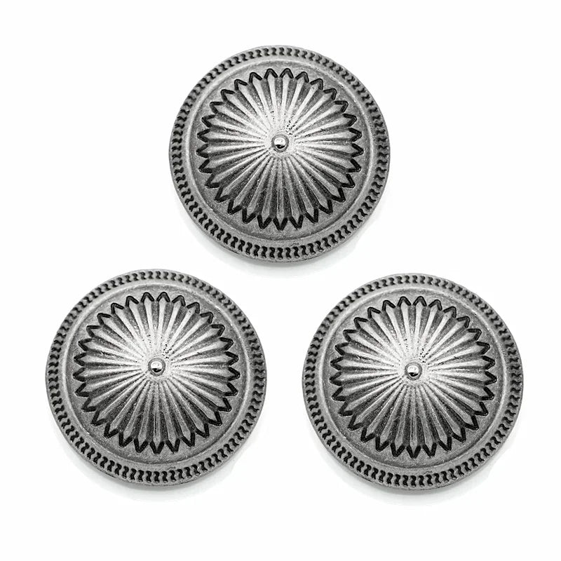 Concho Antiksilver Daisyformad