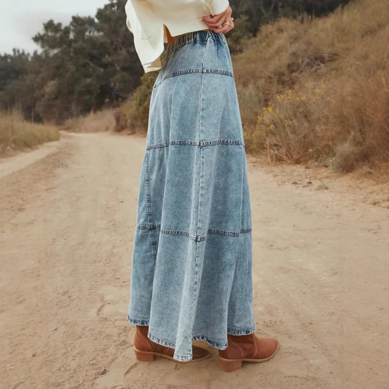 Lång kjol jeans