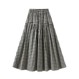 Gingham kjol