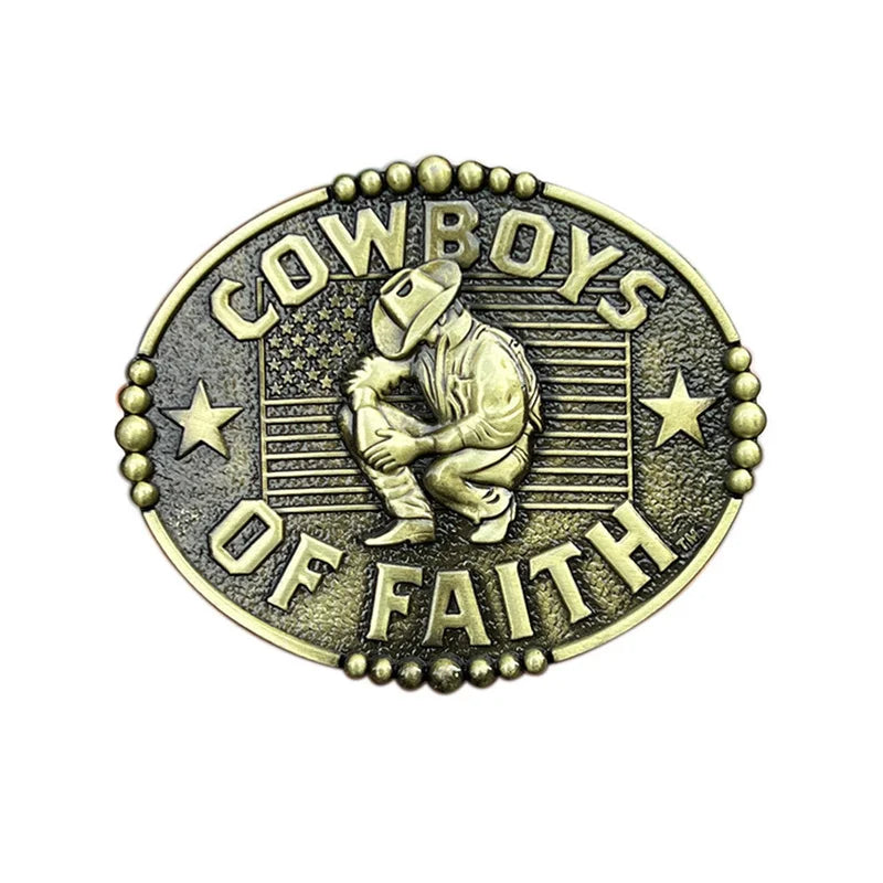 Bältespänne cowboy tro kristen usa