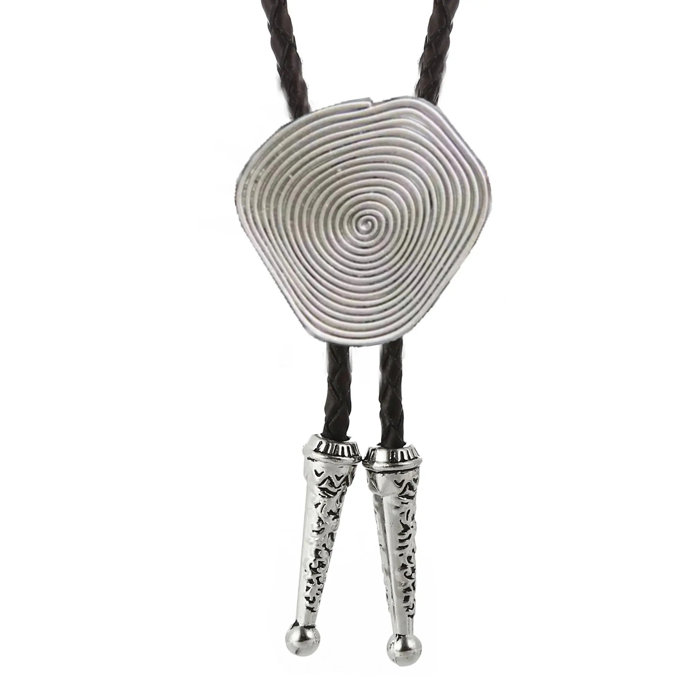Bolo tie med spiralformad medaljong