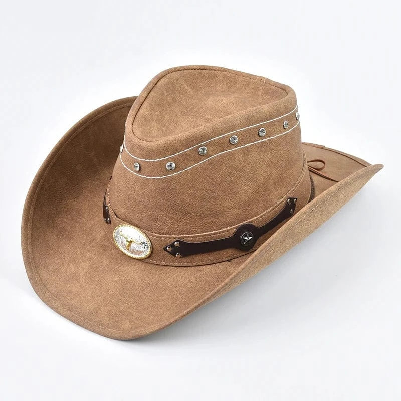 Äkta cowboyhatt läder