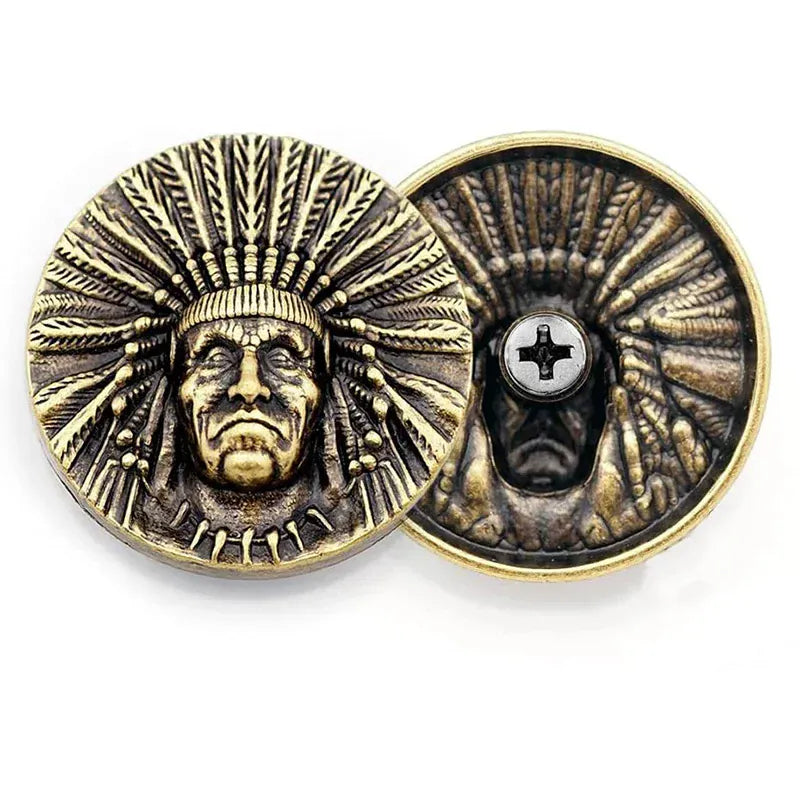 Antik concho indianhövding